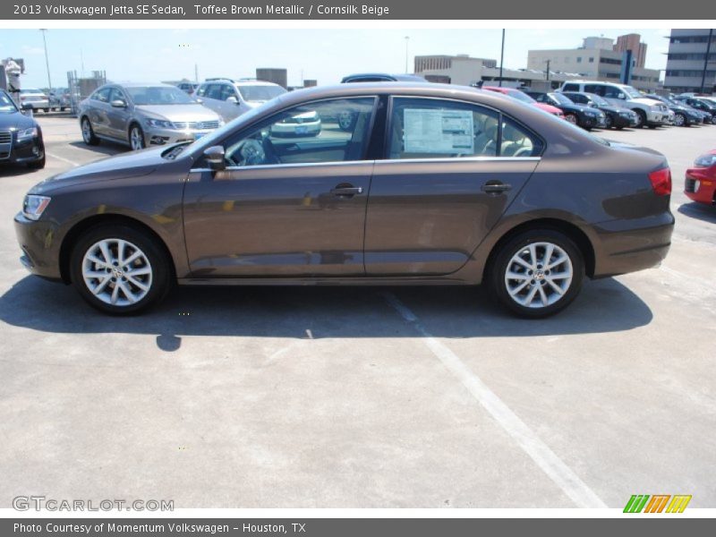 Toffee Brown Metallic / Cornsilk Beige 2013 Volkswagen Jetta SE Sedan
