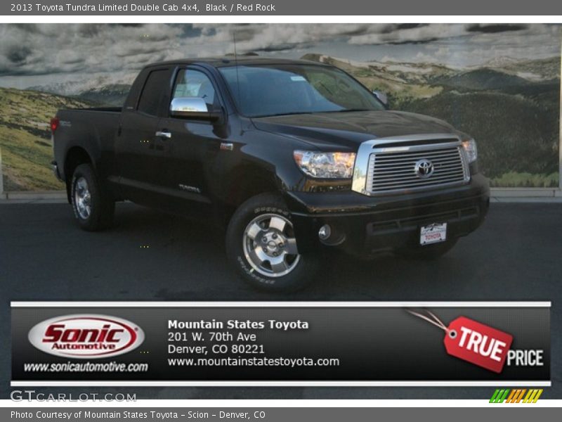 Black / Red Rock 2013 Toyota Tundra Limited Double Cab 4x4