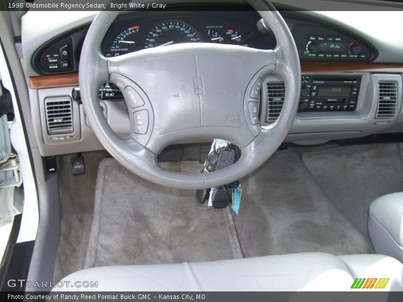 Bright White / Gray 1998 Oldsmobile Regency Sedan