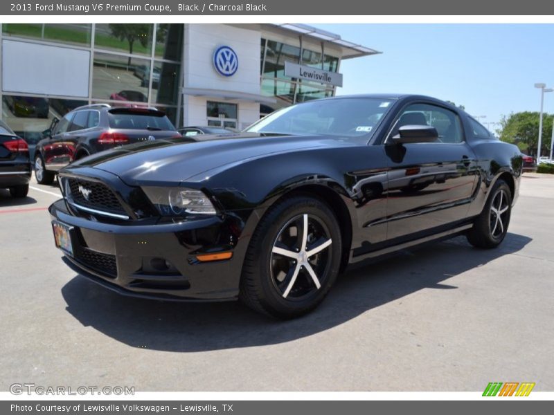 Black / Charcoal Black 2013 Ford Mustang V6 Premium Coupe