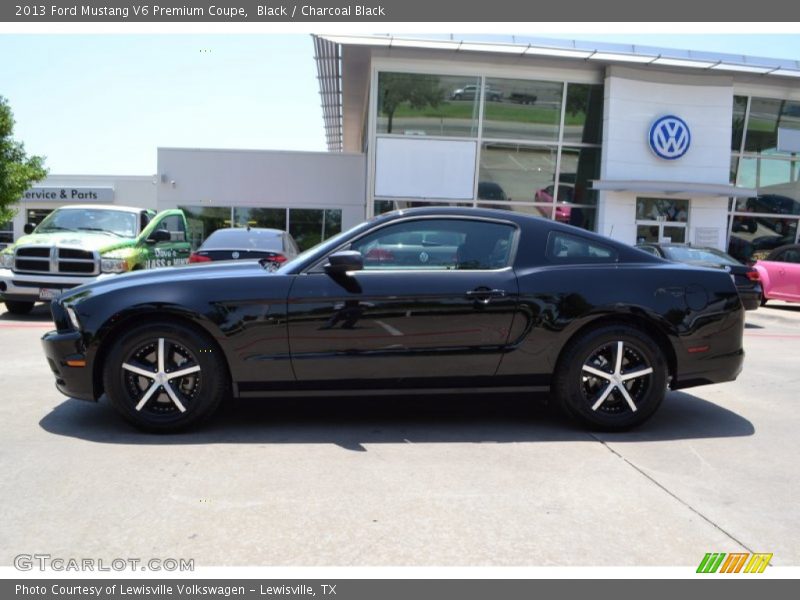 Black / Charcoal Black 2013 Ford Mustang V6 Premium Coupe
