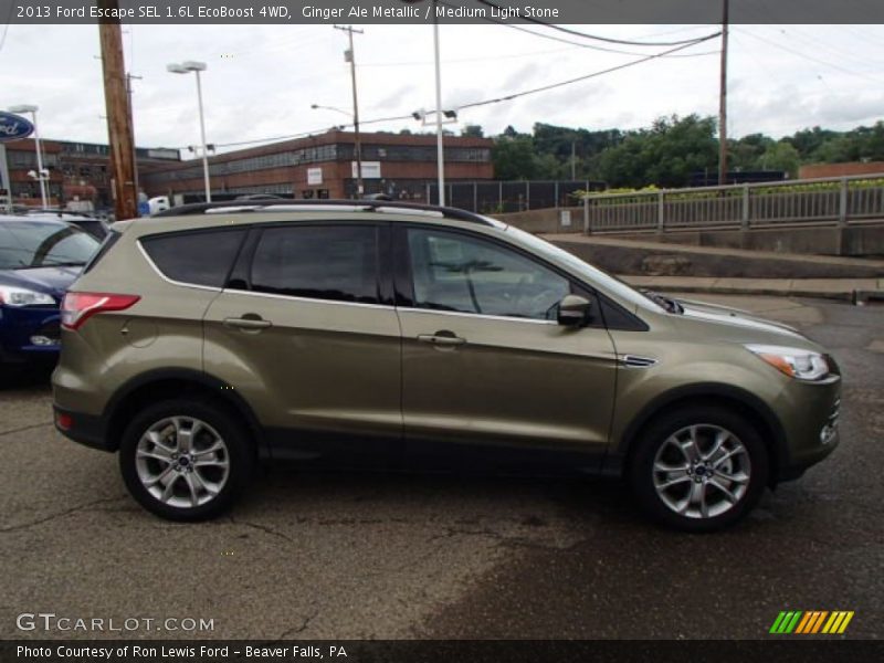 Ginger Ale Metallic / Medium Light Stone 2013 Ford Escape SEL 1.6L EcoBoost 4WD