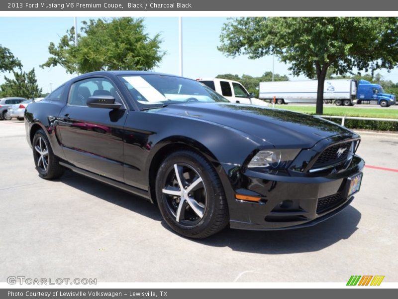 Black / Charcoal Black 2013 Ford Mustang V6 Premium Coupe