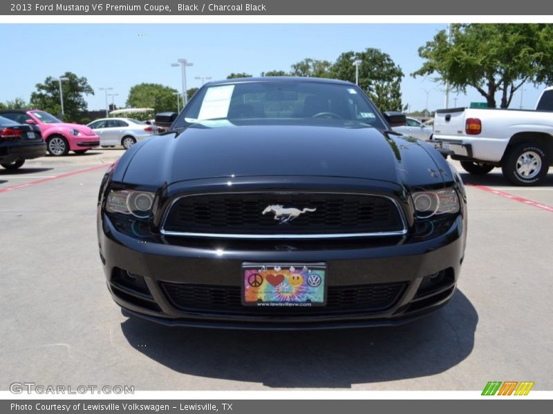 Black / Charcoal Black 2013 Ford Mustang V6 Premium Coupe