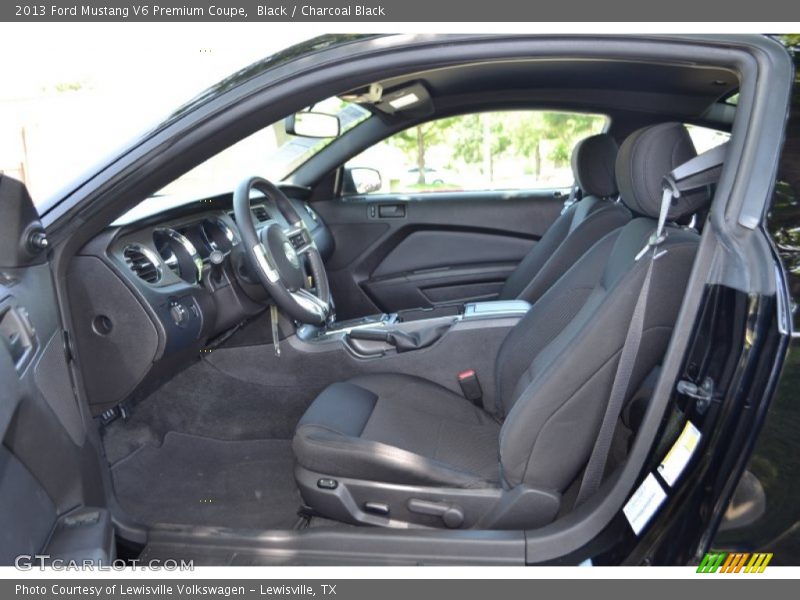 Black / Charcoal Black 2013 Ford Mustang V6 Premium Coupe