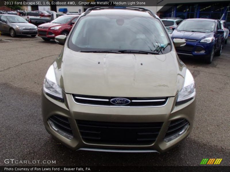 Ginger Ale Metallic / Medium Light Stone 2013 Ford Escape SEL 1.6L EcoBoost 4WD