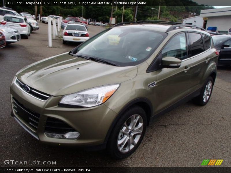 Ginger Ale Metallic / Medium Light Stone 2013 Ford Escape SEL 1.6L EcoBoost 4WD