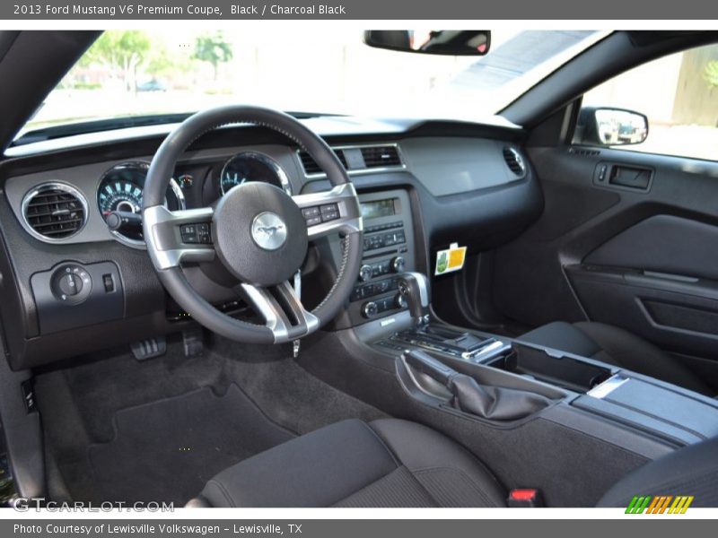 Black / Charcoal Black 2013 Ford Mustang V6 Premium Coupe
