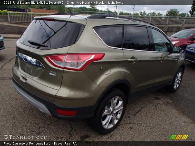 Ginger Ale Metallic / Medium Light Stone 2013 Ford Escape SEL 1.6L EcoBoost 4WD