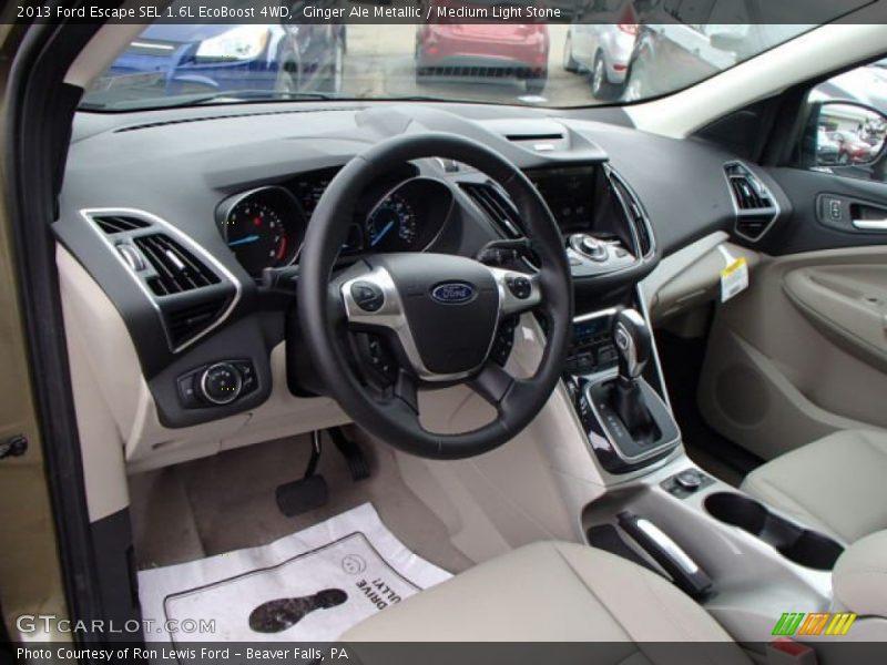 Ginger Ale Metallic / Medium Light Stone 2013 Ford Escape SEL 1.6L EcoBoost 4WD