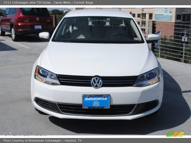 Candy White / Cornsilk Beige 2013 Volkswagen Jetta TDI Sedan