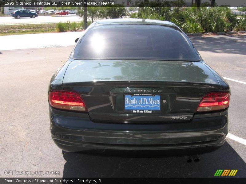 Forest Green Metallic / Neutral 1999 Oldsmobile Intrigue GL
