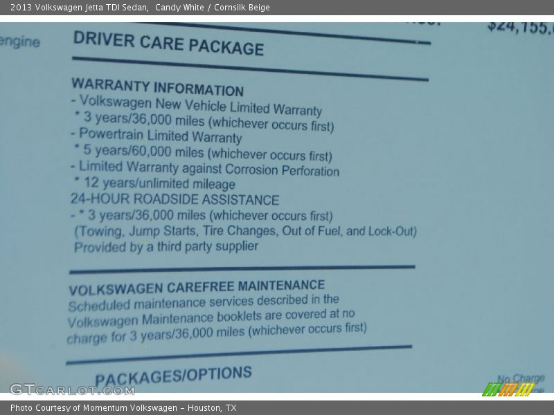 Candy White / Cornsilk Beige 2013 Volkswagen Jetta TDI Sedan