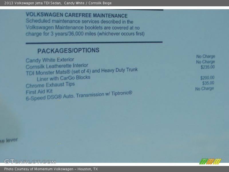 Candy White / Cornsilk Beige 2013 Volkswagen Jetta TDI Sedan