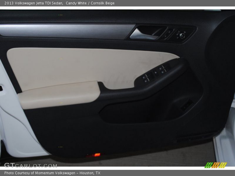 Candy White / Cornsilk Beige 2013 Volkswagen Jetta TDI Sedan