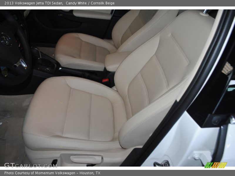 Candy White / Cornsilk Beige 2013 Volkswagen Jetta TDI Sedan