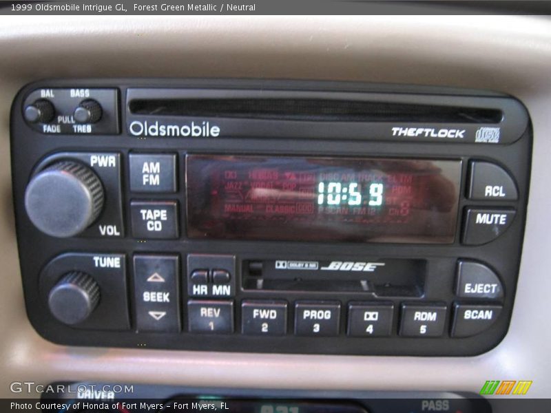 Forest Green Metallic / Neutral 1999 Oldsmobile Intrigue GL
