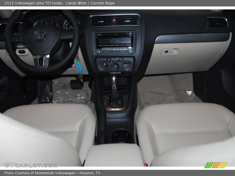 Candy White / Cornsilk Beige 2013 Volkswagen Jetta TDI Sedan