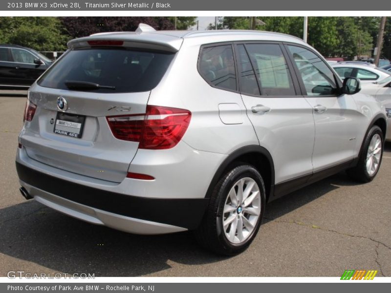Titanium Silver Metallic / Black 2013 BMW X3 xDrive 28i