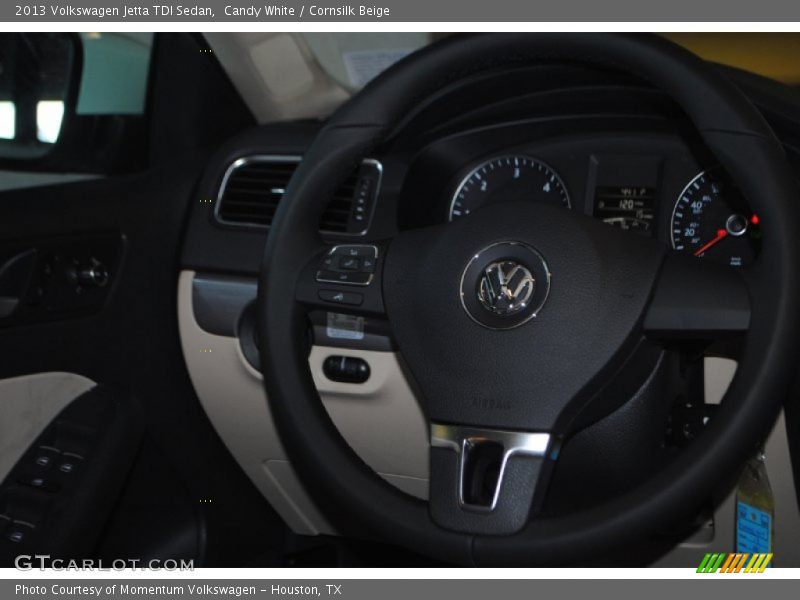 Candy White / Cornsilk Beige 2013 Volkswagen Jetta TDI Sedan