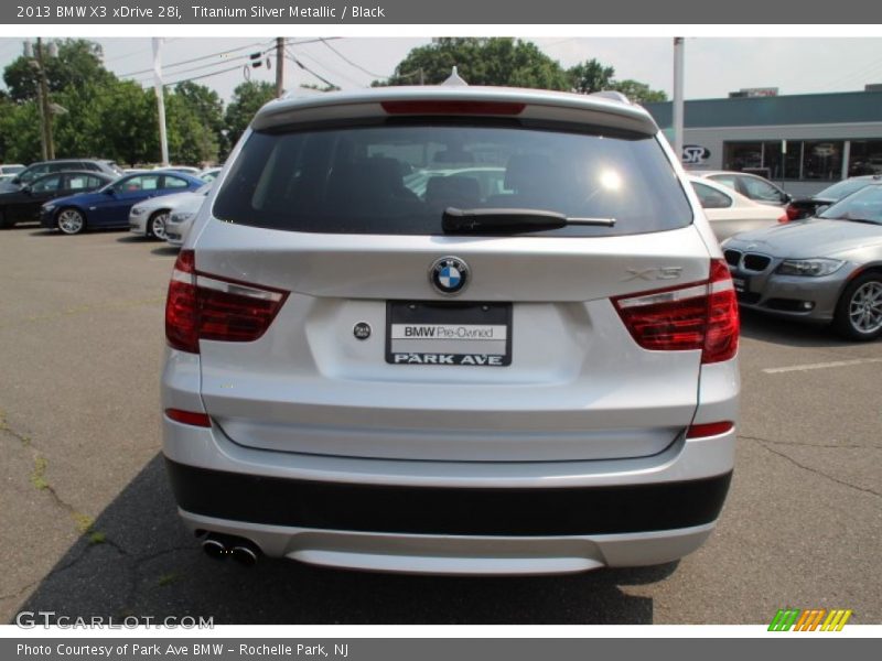 Titanium Silver Metallic / Black 2013 BMW X3 xDrive 28i