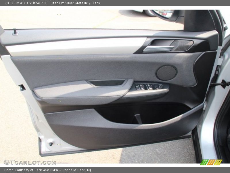 Titanium Silver Metallic / Black 2013 BMW X3 xDrive 28i