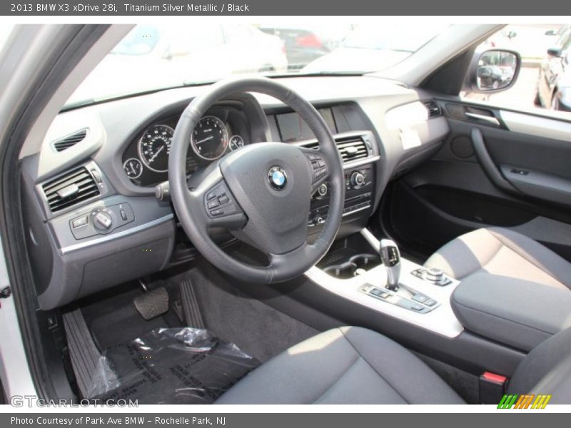 Titanium Silver Metallic / Black 2013 BMW X3 xDrive 28i