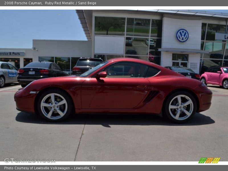 Ruby Red Metallic / Sand Beige 2008 Porsche Cayman