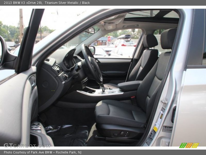Titanium Silver Metallic / Black 2013 BMW X3 xDrive 28i