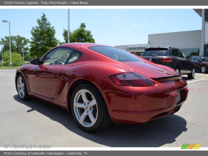 Ruby Red Metallic / Sand Beige 2008 Porsche Cayman