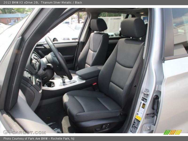 Titanium Silver Metallic / Black 2013 BMW X3 xDrive 28i