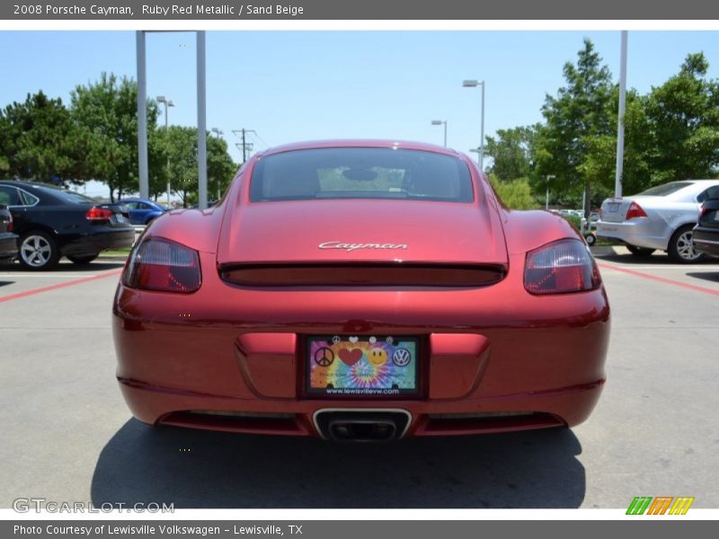 Ruby Red Metallic / Sand Beige 2008 Porsche Cayman