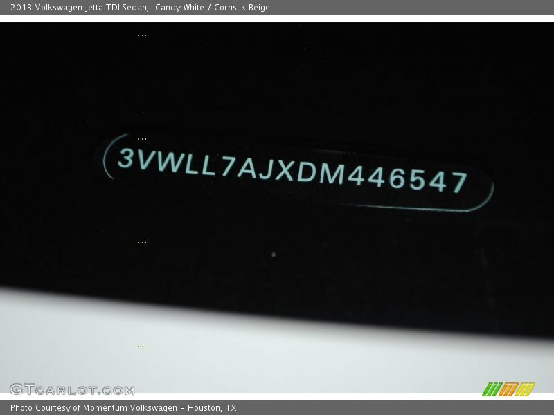 Candy White / Cornsilk Beige 2013 Volkswagen Jetta TDI Sedan
