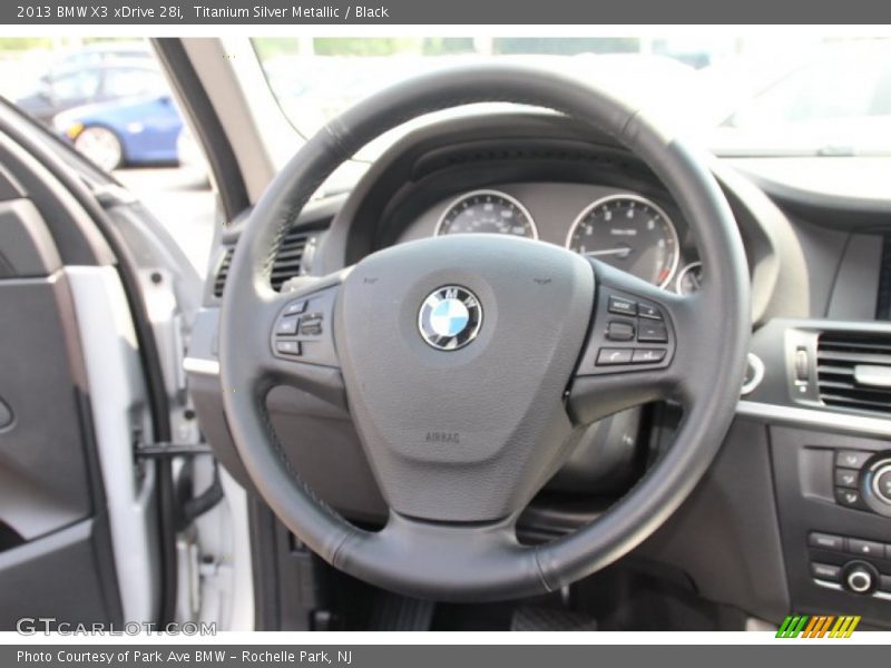 Titanium Silver Metallic / Black 2013 BMW X3 xDrive 28i