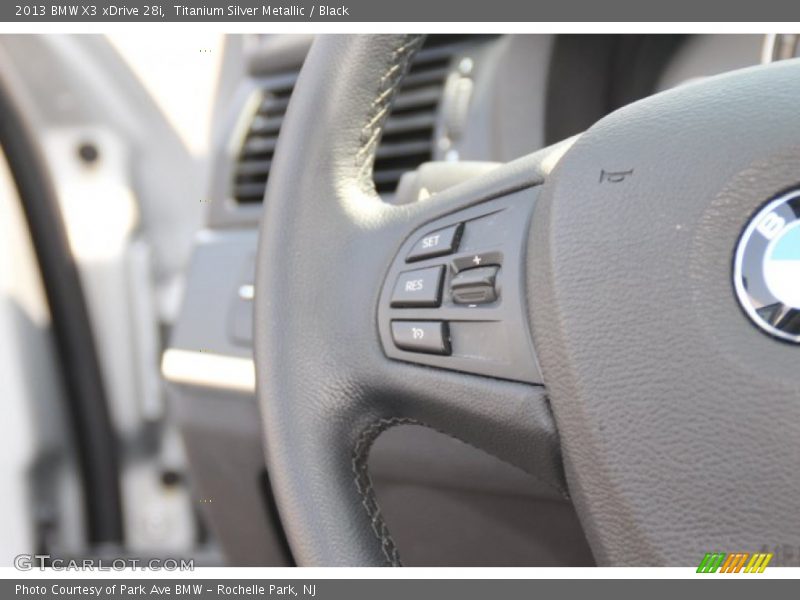 Titanium Silver Metallic / Black 2013 BMW X3 xDrive 28i