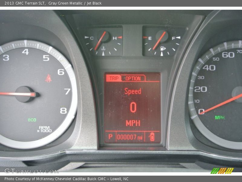 Gray Green Metallic / Jet Black 2013 GMC Terrain SLT