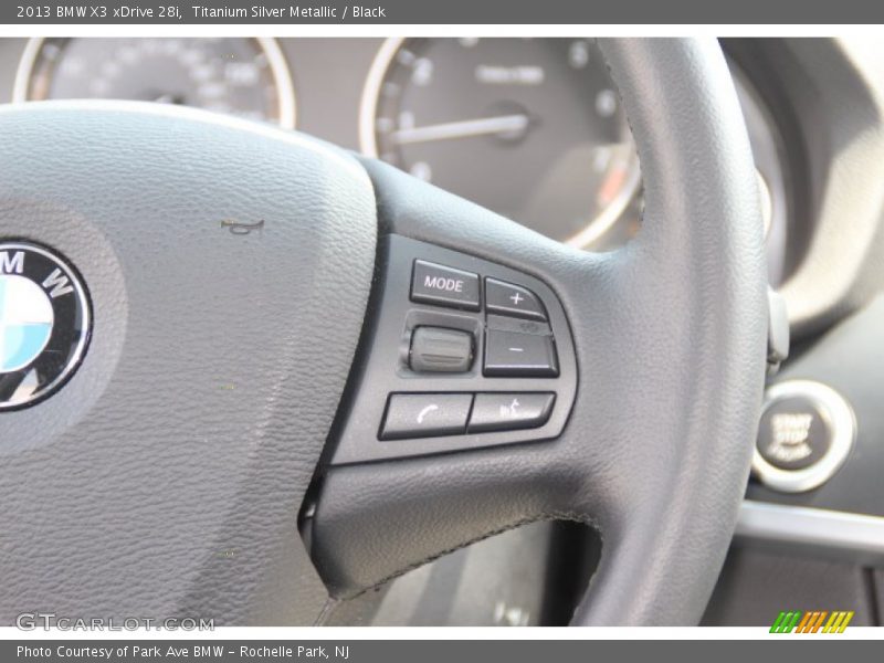 Titanium Silver Metallic / Black 2013 BMW X3 xDrive 28i