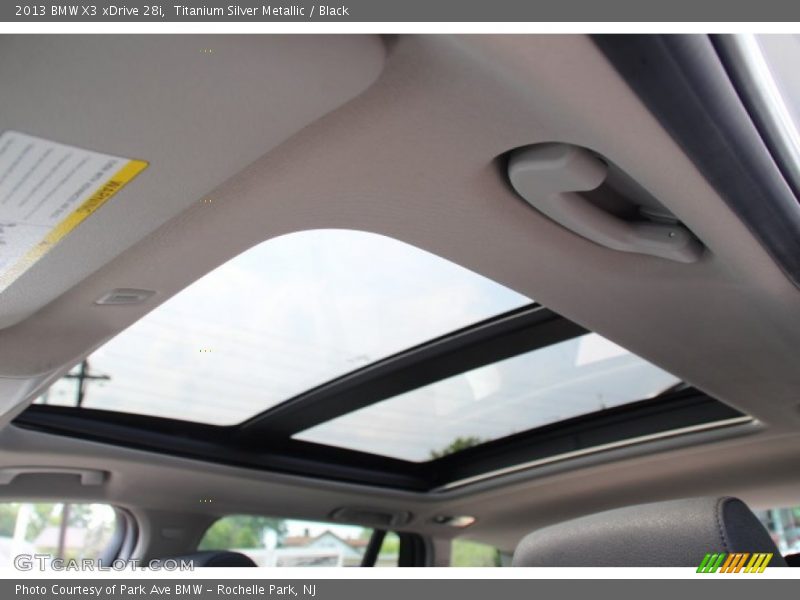 Titanium Silver Metallic / Black 2013 BMW X3 xDrive 28i