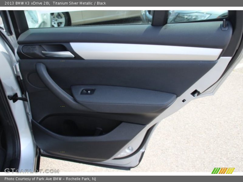 Titanium Silver Metallic / Black 2013 BMW X3 xDrive 28i