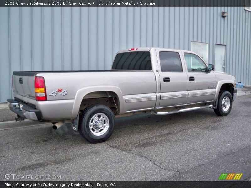 Light Pewter Metallic / Graphite 2002 Chevrolet Silverado 2500 LT Crew Cab 4x4