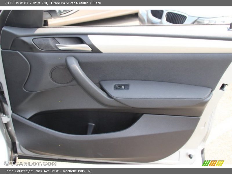 Titanium Silver Metallic / Black 2013 BMW X3 xDrive 28i