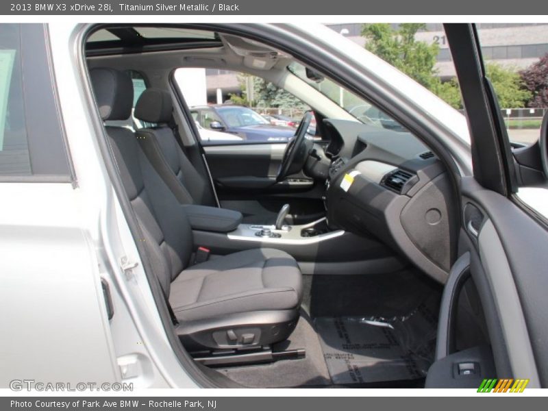 Titanium Silver Metallic / Black 2013 BMW X3 xDrive 28i