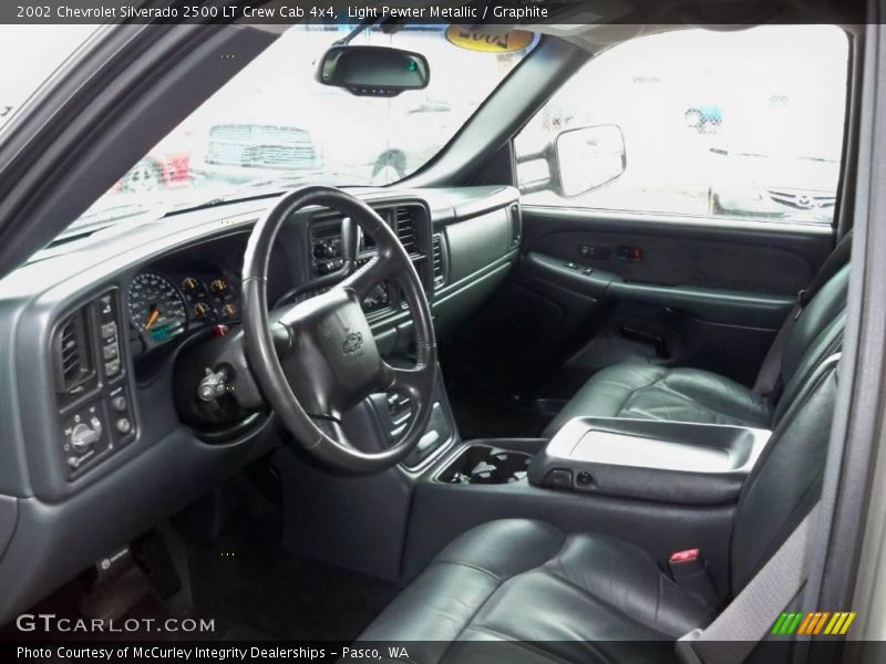 Light Pewter Metallic / Graphite 2002 Chevrolet Silverado 2500 LT Crew Cab 4x4
