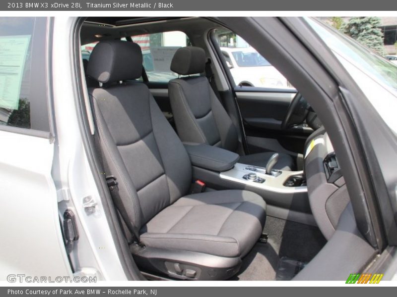 Titanium Silver Metallic / Black 2013 BMW X3 xDrive 28i
