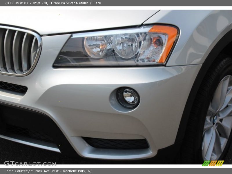 Titanium Silver Metallic / Black 2013 BMW X3 xDrive 28i