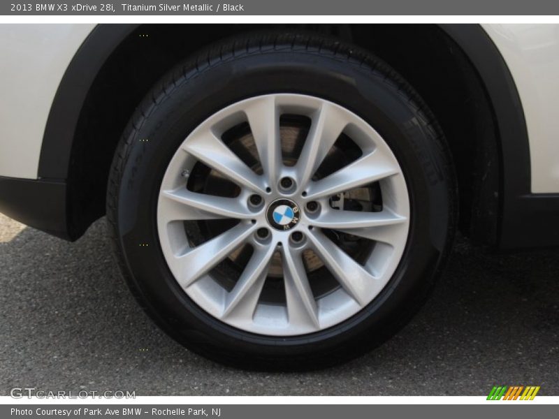 Titanium Silver Metallic / Black 2013 BMW X3 xDrive 28i