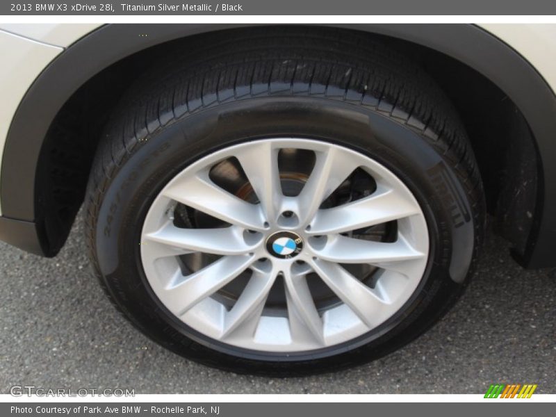 Titanium Silver Metallic / Black 2013 BMW X3 xDrive 28i