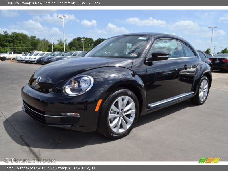 Black / Black 2008 Volkswagen New Beetle S Convertible