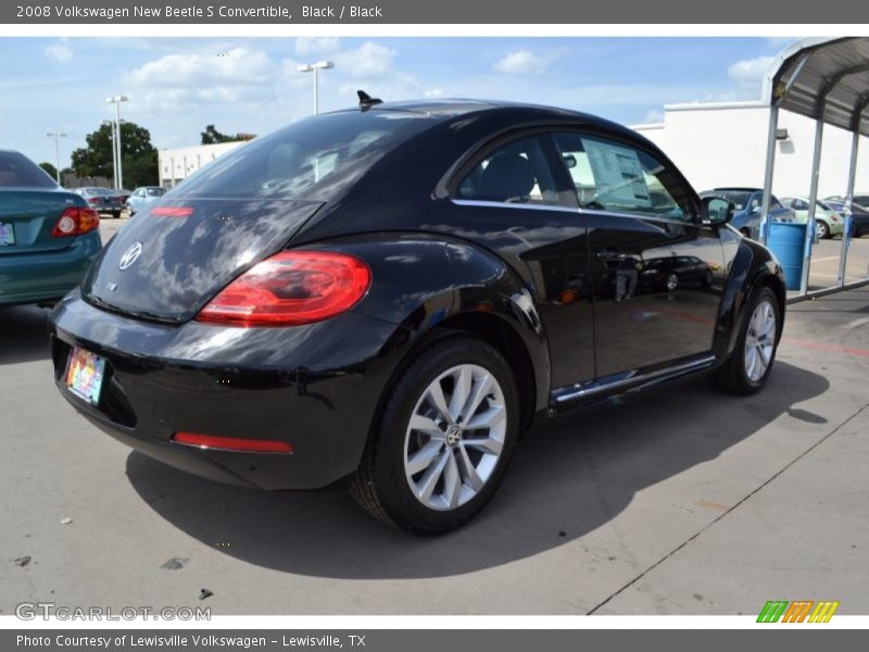 Black / Black 2008 Volkswagen New Beetle S Convertible