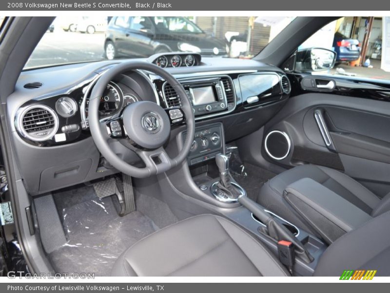 Black / Black 2008 Volkswagen New Beetle S Convertible